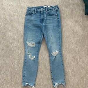 Good American Good Legs Chewed Hem Jeans